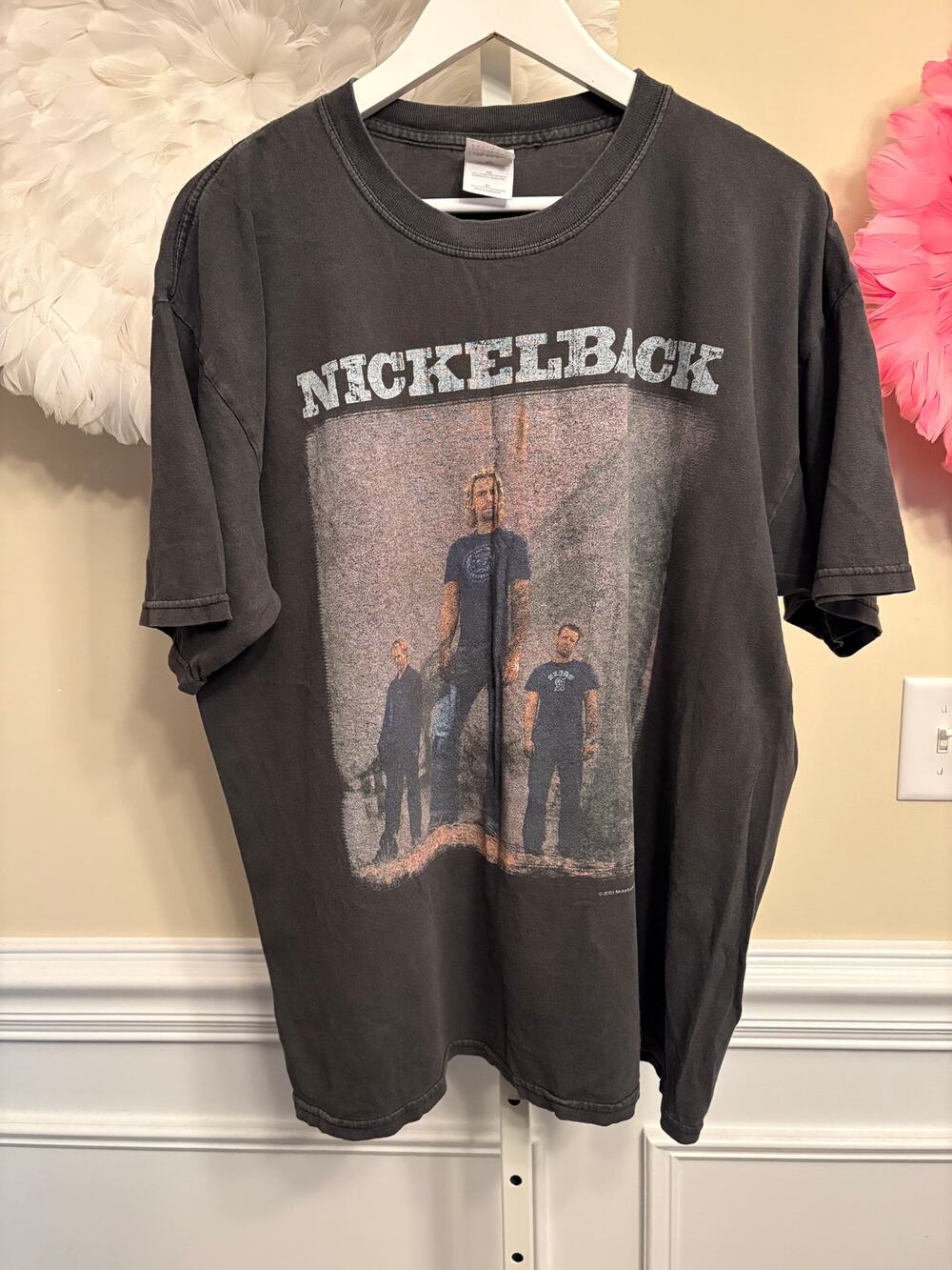 VINTAGE NICKELBACK "THE LONG ROAD TOUR 2003/2004"BAND SHIRT SIZE XL